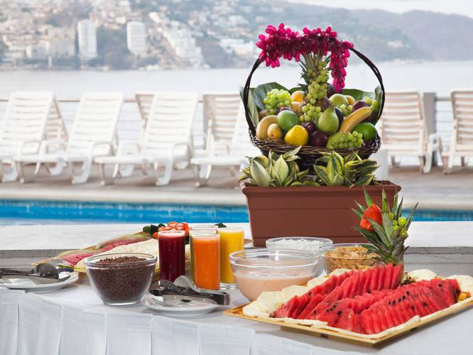 Desayuno buffet Hotel Calinda Beach Acapulco